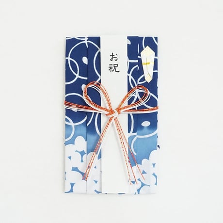 注染はんかち祝儀袋｜お米〔花結び〕