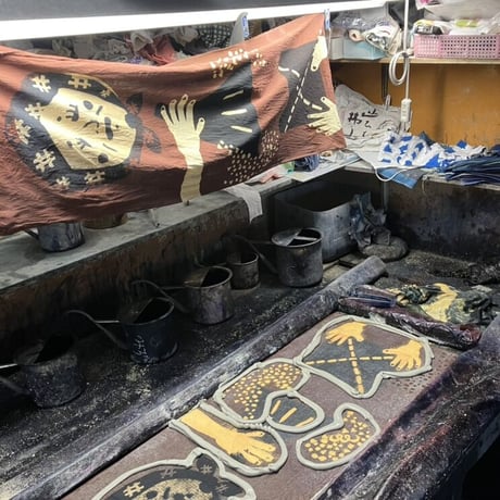 もういっこの手ぬぐい ｜●▲■（まる さんかく しかく）《冬》