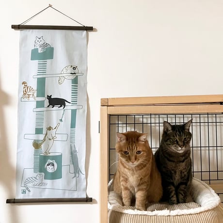 手ぬぐい｜cat tower