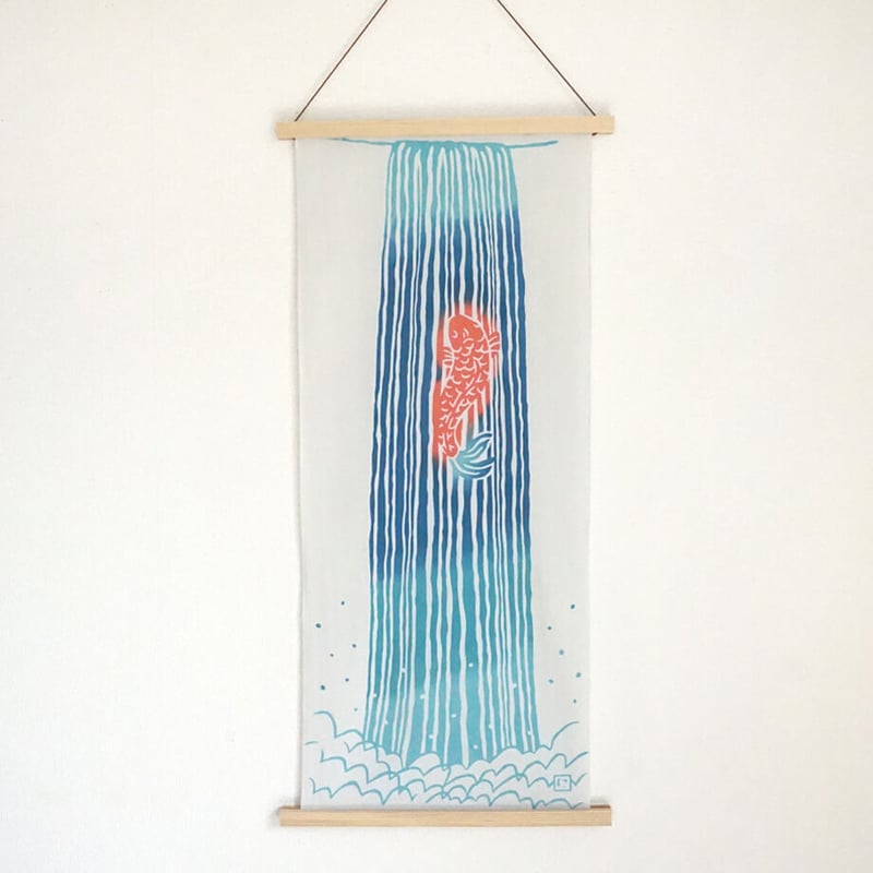 手ぬぐい｜鯉の滝のぼり | 手ぬぐい専門店にじゆら ONLINE‐SHOP