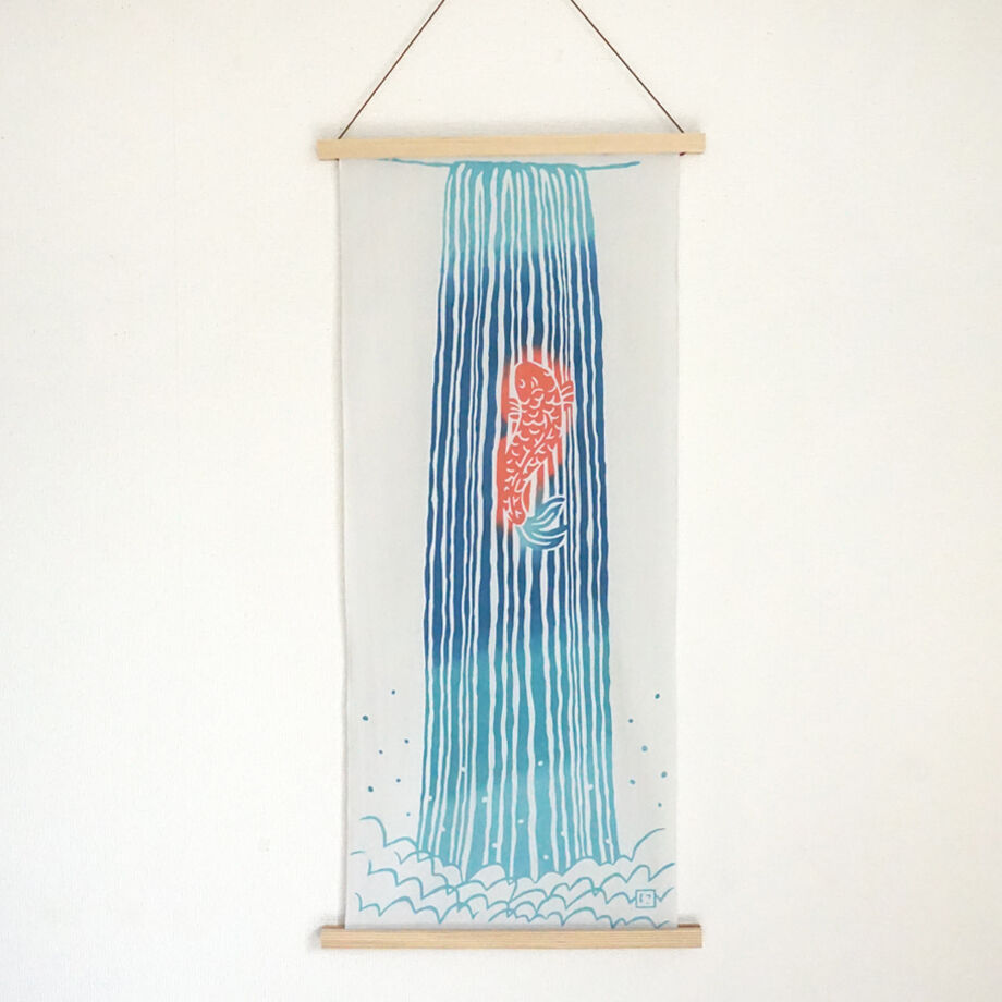 手ぬぐい｜鯉の滝のぼり | 手ぬぐい専門店にじゆら ONLINE‐SHOP