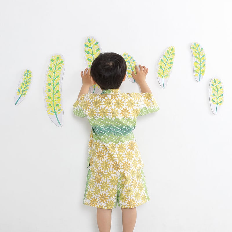 ロビ服　お祭り甚平 はっぴ風 甚平 (祭り柄) | 袴ロンパース正規店 ベビー服、子供