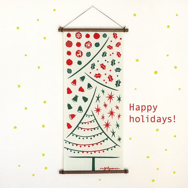 手ぬぐい｜Happy holidays | 手ぬぐい専門店にじゆら ONLINE‐SHOP