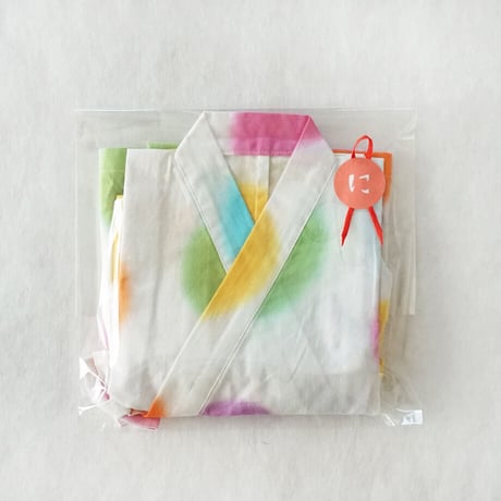 甚平｜ボタン　白