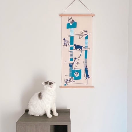 手ぬぐい｜cat tower