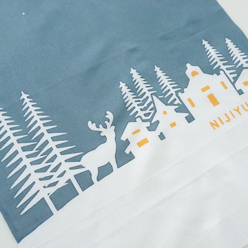 手ぬぐい｜オーロラが美しい夜-Finland- | 手ぬぐい専門店にじゆら