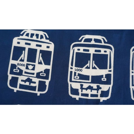 手ぬぐい｜京阪電車×にじゆら　中之島線5周年手ぬぐい