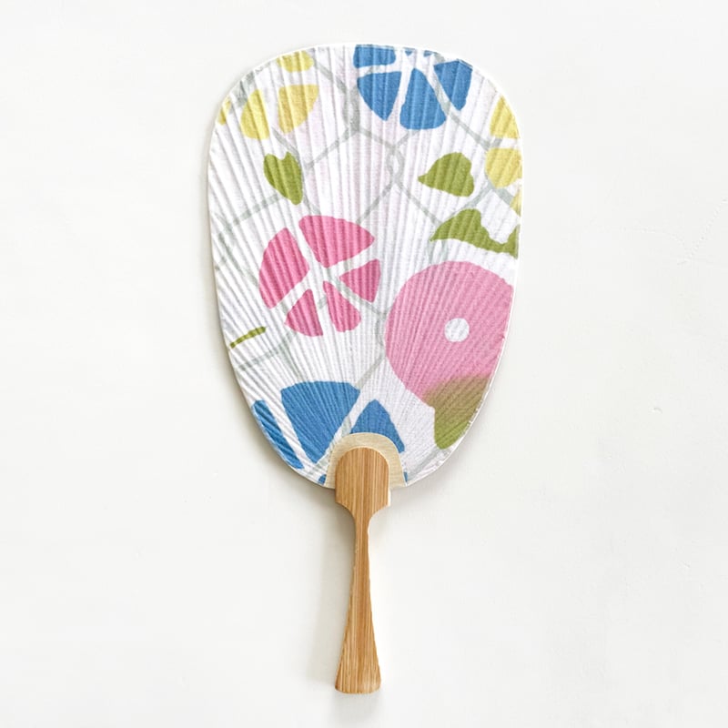 Reカタチ｜京うちわ 朝のあさがお | 手ぬぐい専門店にじゆら ONLINE‐SHOP