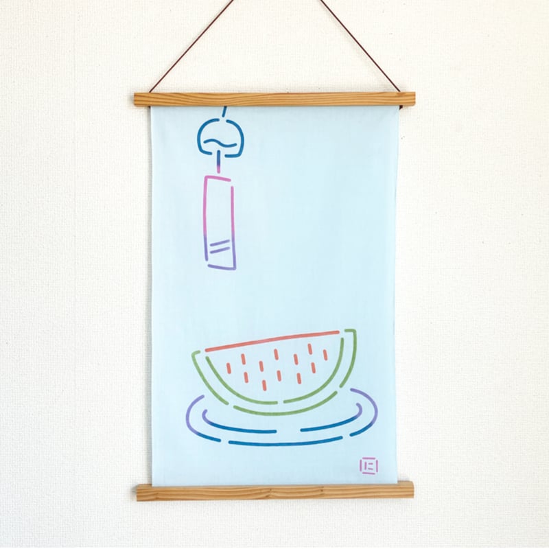 数量限定】手ぬぐい｜ネオンサイン すいかと風鈴2025限定色