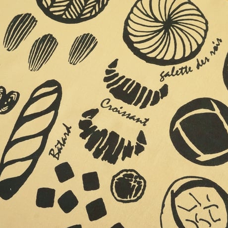 手ぬぐい｜boulangerie Esquisse-France-