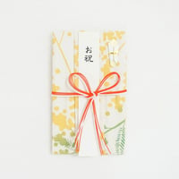 注染はんかち祝儀袋｜tenugui bouquetミモザ〔花結び〕