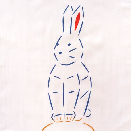 手ぬぐい｜かがみもちとえと　卯