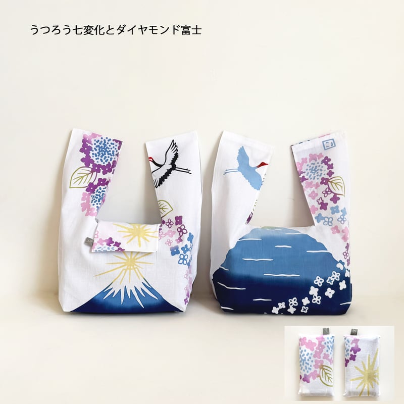 新柄入荷しました！】Re カタチ｜エコバッグmini | 手ぬぐい専門店にじ