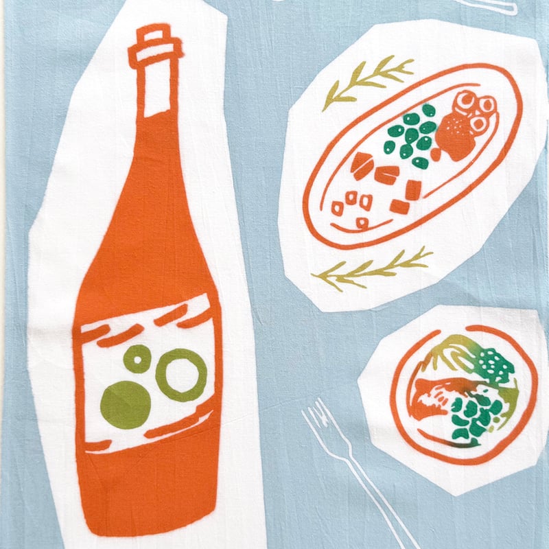 手ぬぐい｜Living with wine | 手ぬぐい専門店にじゆら ONLINE‐SHOP