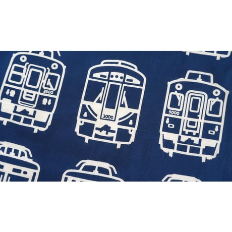 手ぬぐい｜京阪電車×にじゆら　中之島線5周年手ぬぐい