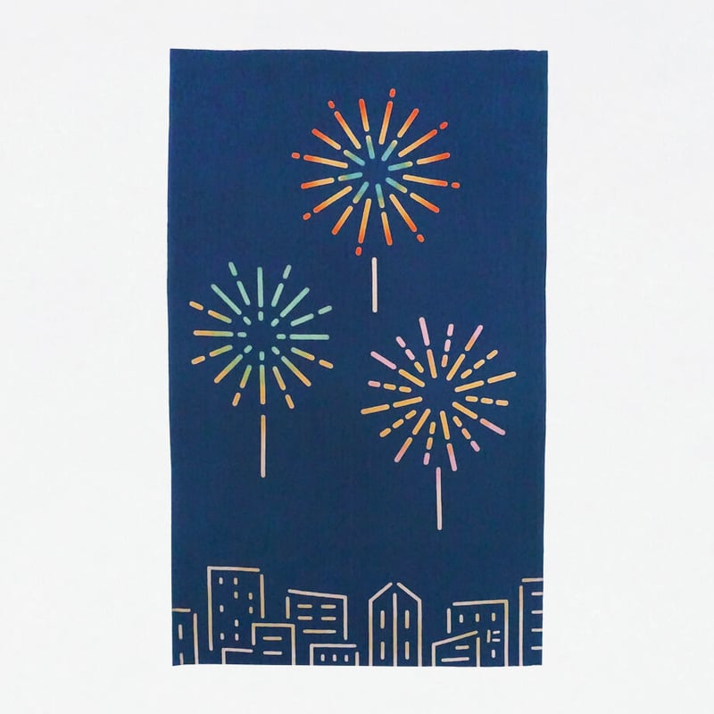 手ぬぐい｜ネオンサイン 街の花火〔everyday60tenugui〕 | 手ぬぐい