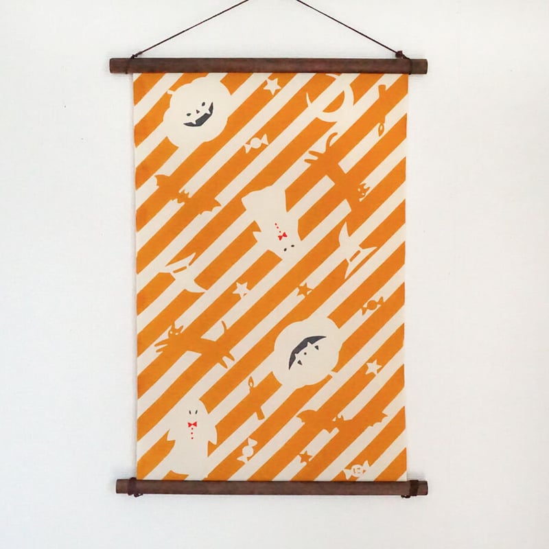 ハロウィン　手ぬぐい　84x34cm 新品未使用 手ぬぐい｜Happy Halloween〔everyday60tenugui〕 | 手ぬぐい専