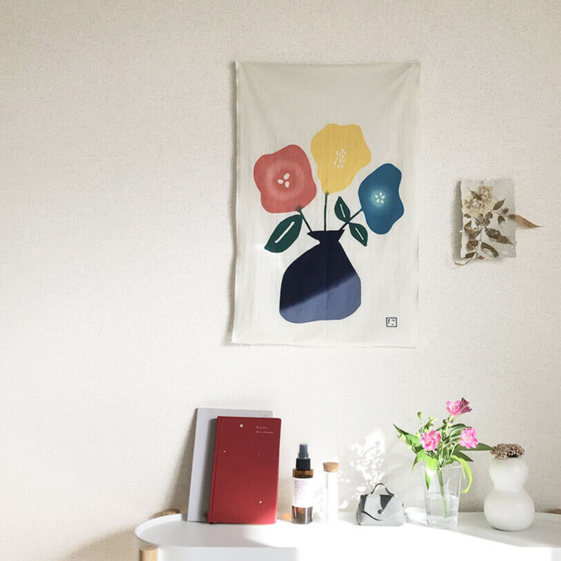 手ぬぐい｜フラワーベース〔everyday60tenugui〕 | 手ぬぐい専門