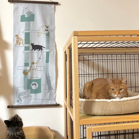 手ぬぐい｜cat tower
