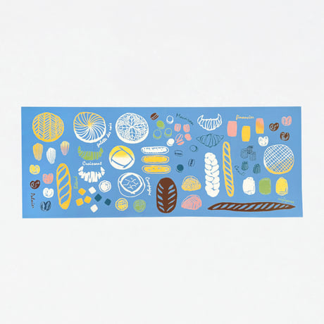 手ぬぐい｜【ナカニ染工場60th企画　2月】 boulangerie Esquisse2026限定色