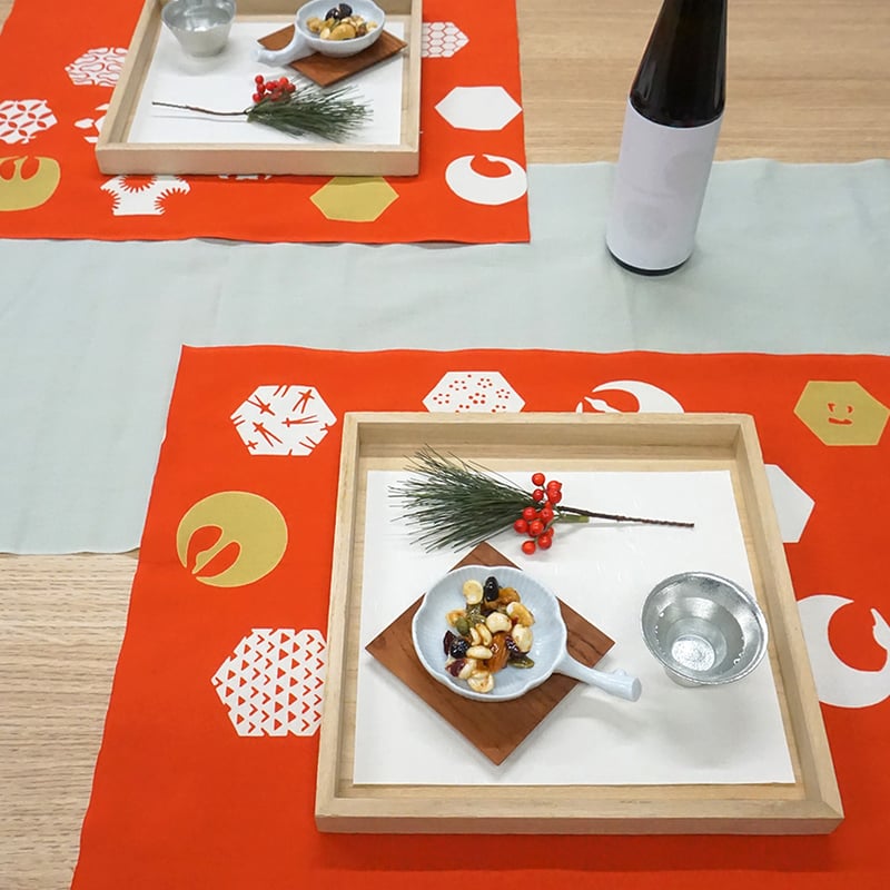 手ぬぐい｜寿文様 赤 | 手ぬぐい専門店にじゆら ONLINE‐SHOP