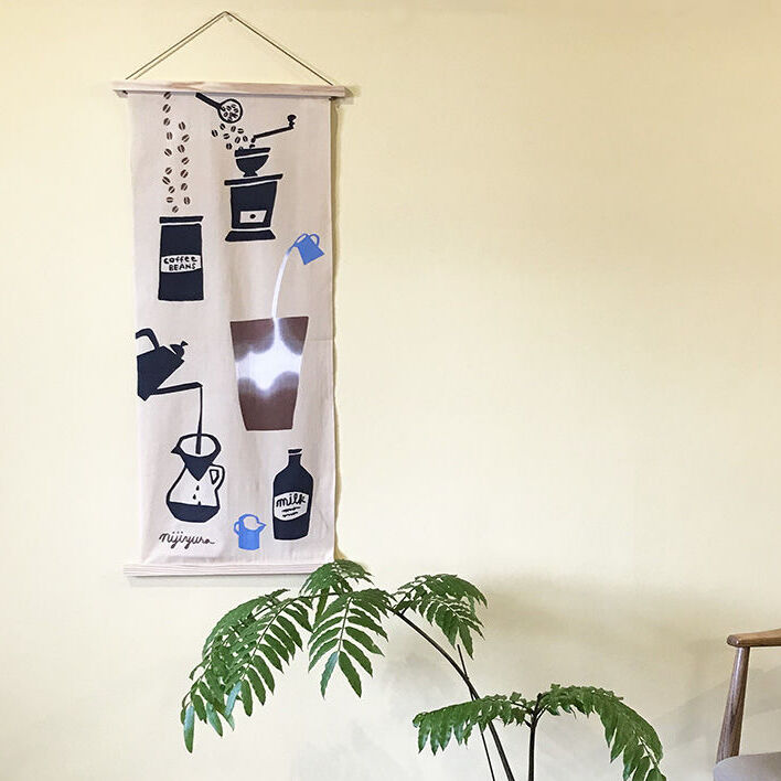 手ぬぐい｜coffee time | 手ぬぐい専門店にじゆら ONLINE‐SHOP
