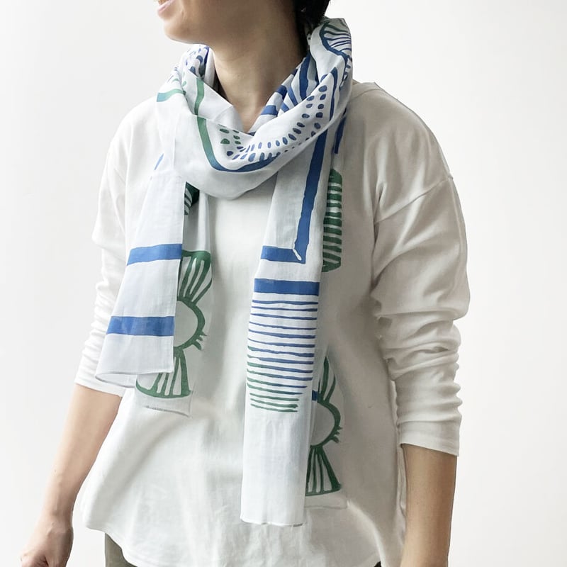 ガーゼ スカーフ｜spend time | 手ぬぐい専門店にじゆら ONLINE‐SHOP