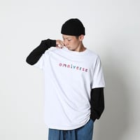 HIKIGANE SOUND×college original short sleeves tee"omniverse"