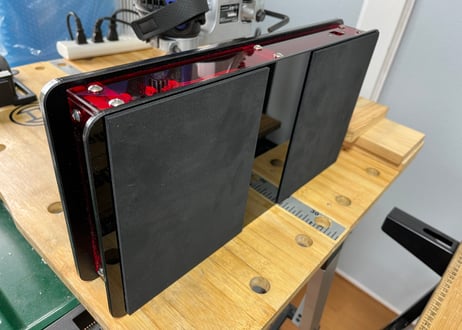 【当日～翌々日発送　夏季限定カラー　PC･PS5等対応アケコン/11ボタン仕様】AFG-コントローラーtype-alpha+　レバータイプ24φボタン