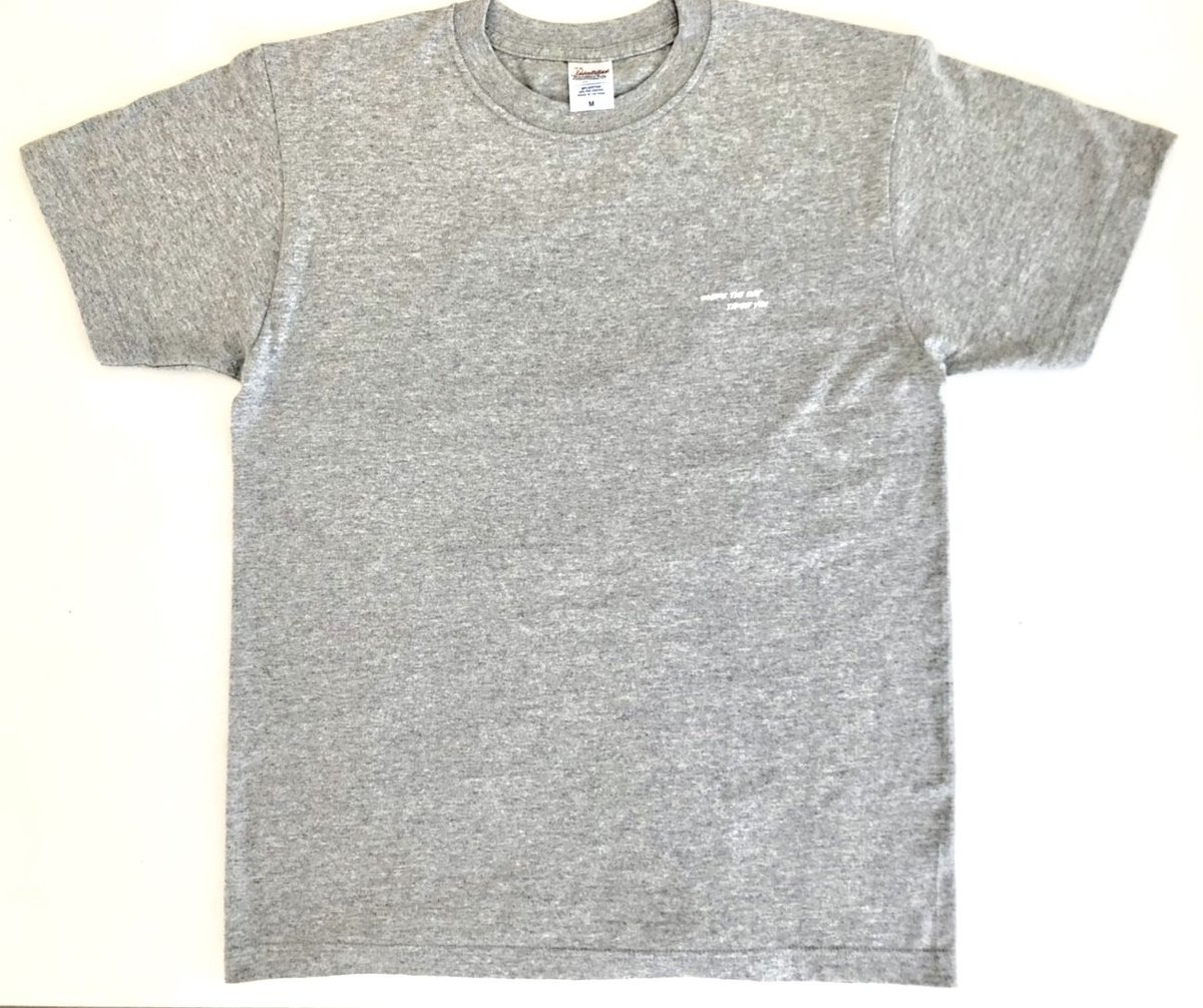KEN KAGAMI T-SHIRT グレー / 7.4 onz | CAFÉSHOP o