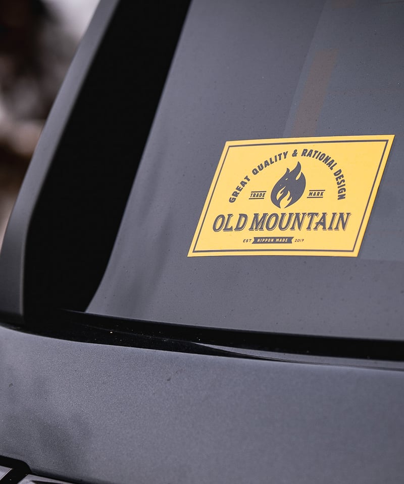 OLDMOUNTAIN　RAKUSA ステッカー付き OLDMOUNTAINステッカー W100×H70 | old mountain