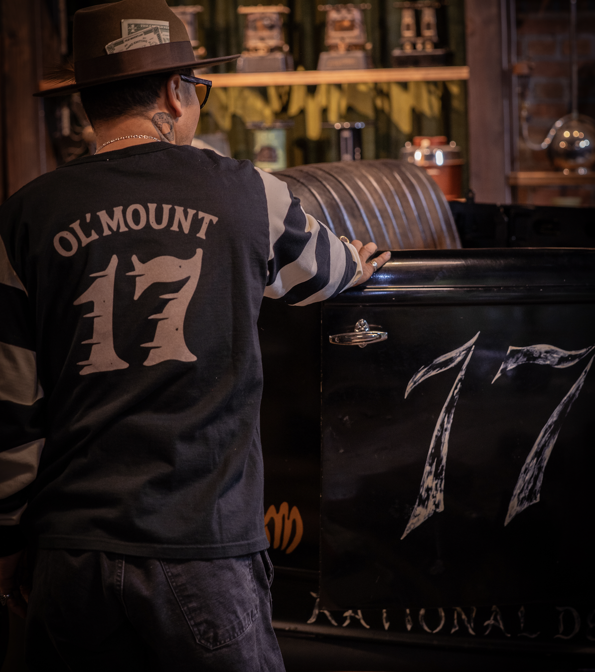 廃盤品 Old Mountain Border LongSleeveT ロンT border sleeve_T FLAG | old mountain