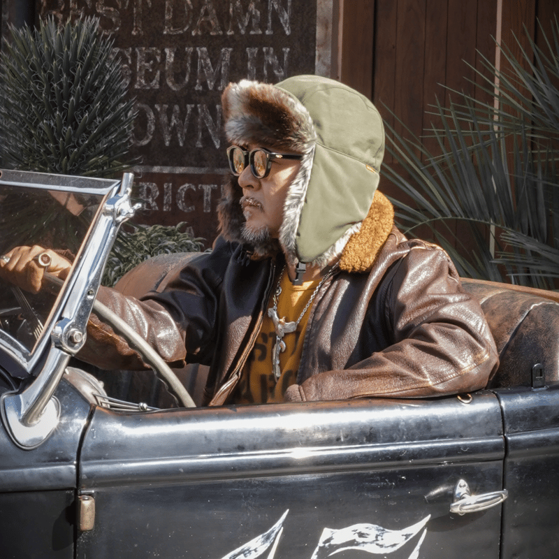 oldmountain flight cap black Mサイズ FLIGHT CAP | old mountain