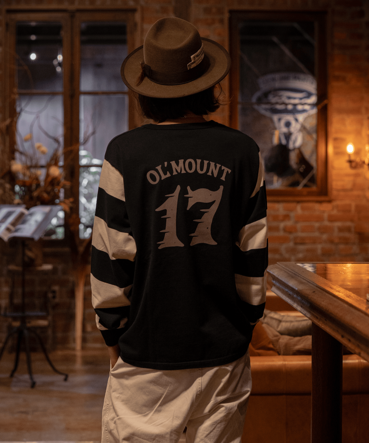 廃盤品 Old Mountain Border LongSleeveT ロンT border sleeve_T FLAG | old mountain