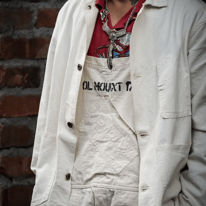 オーバーサイズ！！ミリタリー  ステンシル　オーバーオール ⚫︎ミリタリー ステンシル オーバーオール