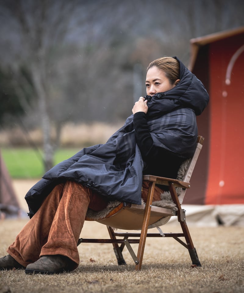 Hooded Down Stole | old mountain