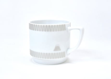 富士山モチーフ　マグカップ（銀）　／　Mt.FUJI MOTIF MUG  SILVER