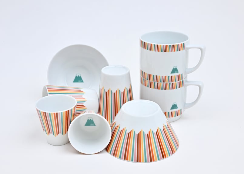 富士山モチーフ カップ（HL） レトロ ／ Mt.FUJI MOTIF CUP (HL) R