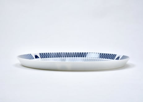 富士山モチーフ　プレート（Ｌ）　銀　／　Mt.FUJI MOTIF PLATE (L)  SILVER
