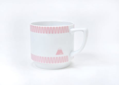 富士山モチーフ　マグカップ（ピンク）　／　Mt.FUJI MOTIF MUG  PINK