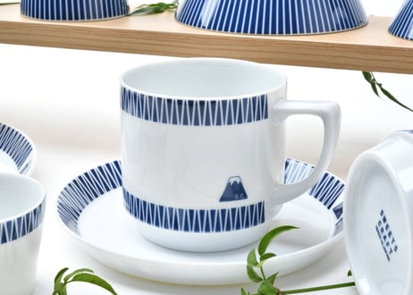 富士山モチーフ　マグカップ（紺）　／　Mt.FUJI MOTIF MUG  DARK BLUE
