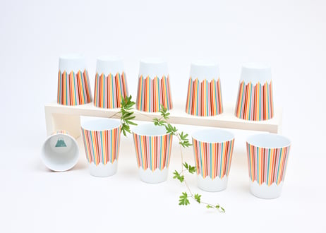 富士山モチーフ　カップ（ＨＬ）　レトロ　／　Mt.FUJI MOTIF CUP (HL)  RETRO