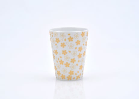 桜モチーフ　カップ（ＨＬ）　金　／　CHERRY BLOSSOM MOTIF CUP (HL)  GOLD
