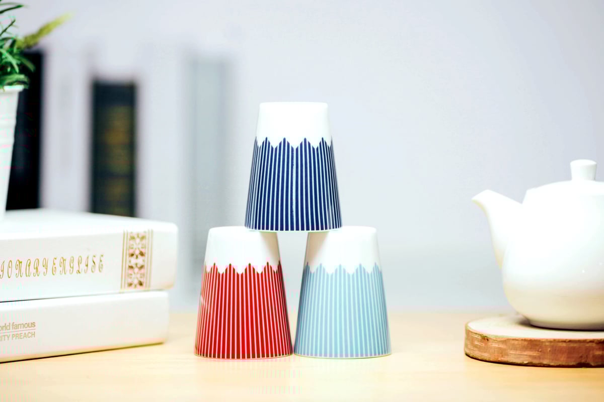 富士山モチーフ カップ（HL） JET 水色 ／ Mt.FUJI MOTIF CUP (HL)