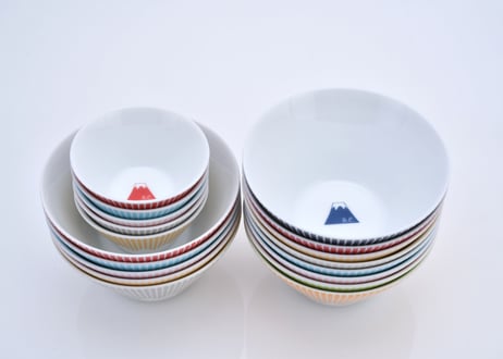 富士山モチーフ　マルチボール（ピンク）　／　Mt.FUJI MOTIF MULTI BOWL  PINK