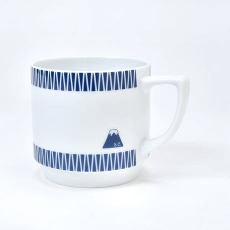 富士山モチーフ　マグカップ（紺）