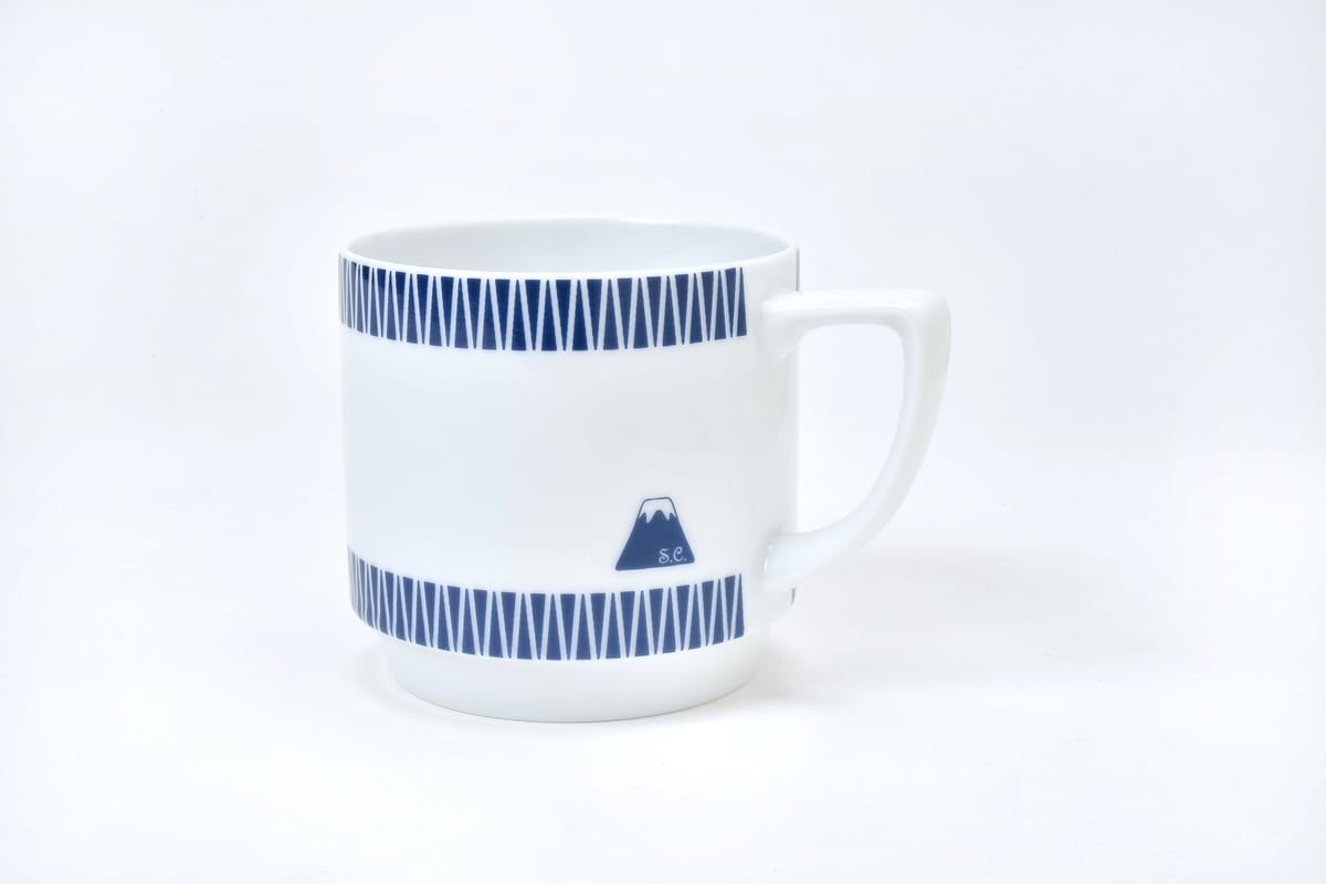 Rivaxide マグカップ 富士山デザイン　NORIKIYO ZAKAI 富士山モチーフ マグカップ（紺） ／ Mt.FUJI MOTIF MUG DARK BLUE