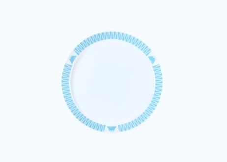 富士山モチーフ　プレート（Ｓ）　水色　／　Mt.FUJI MOTIF PLATE (S)  PALE BLUE