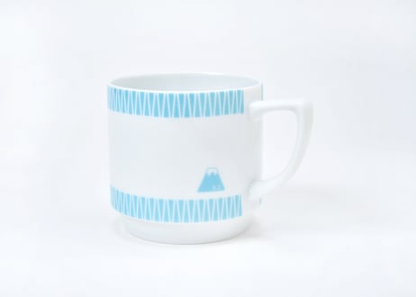 富士山モチーフ　マグカップ（水色）　／　Mt.FUJI MOTIF MUG  PALE BLUE