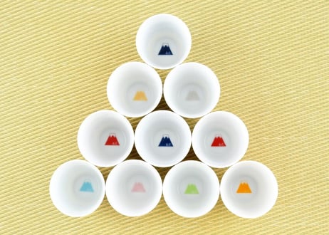 富士山モチーフ　カップ（ＨＬ）　水色　／　Mt.FUJI MOTIF CUP (HL)  PALE BLUE